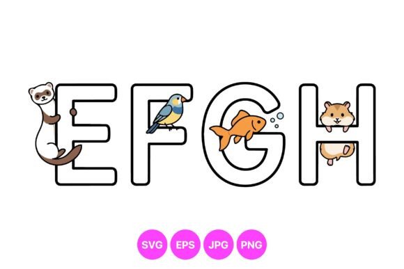 Animal Alphabet Letter Design