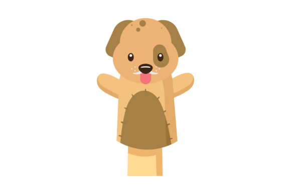 Animal Dog Cute Puppet Vector: Friendly Illustrations & Graphics