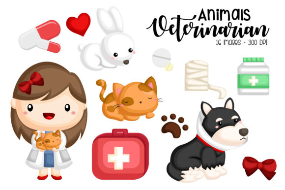 Animal Vet Clipart: Cute Graphics & Illustrations