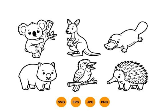 Australian Animal SVG Clipart: Graphics & Illustrations for Brand Joy