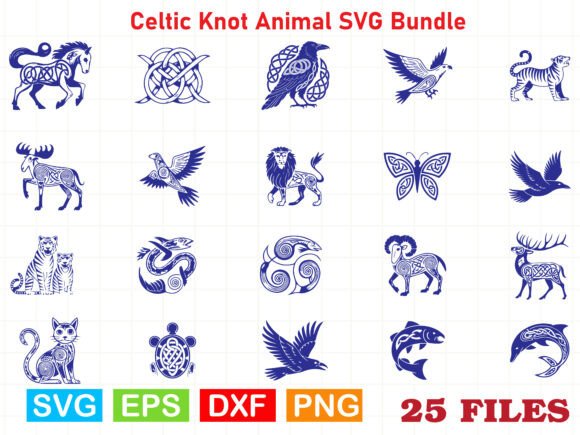 Celtic Knot Animal SVG Bundle: Graphics & Illustrations for Local Branding