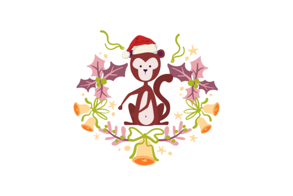 Christmas Frames Border with Animal: Graphics & Illustrations