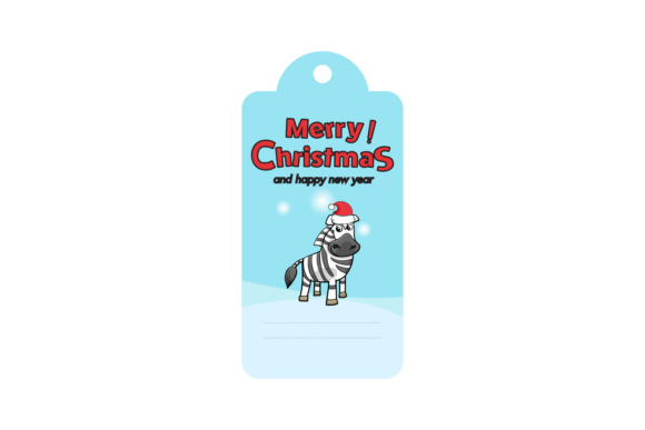 Christmas Labels Animal Zebra Svg: Playful Graphics & Illustrations