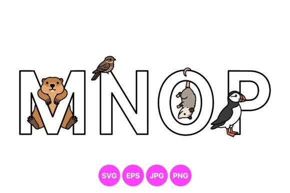 Cute Animal Alphabet Clipart: Graphics & Illustrations for Playful Branding