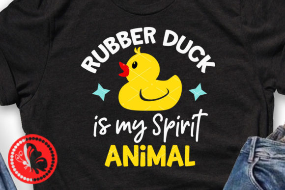 Rubber Duck is My Spirit Animal Humor Graphics & Illustrations