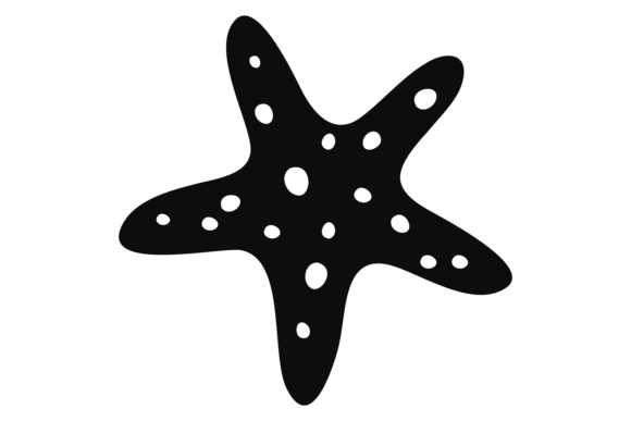 Starfish Black Icon: Marine Graphics & Illustrations