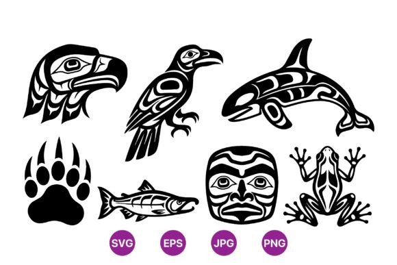 Tribal Animal SVG Design Pack: Graphics & Illustrations